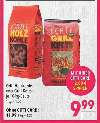 CITTI Markt Grill-holzkohle Oder Grill Ketts Angebot