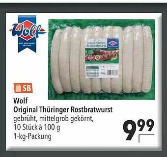 CITTI Markt Sb Wolf Original Thüringer Rostbratwurst Angebot