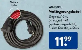 Aldi Süd Workzone Verlängerungskabel Angebot