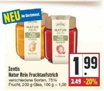 Edeka Zentis Natur Rein Fruchtaufstrich Angebot