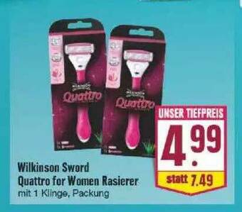 Edeka Wilkinson Sword Quattro For Women Rasierer Angebot