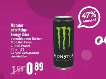 Edeka Monster Oder Reign Energy Drink Angebot