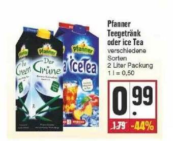 Edeka Pfanner Teegetränk Oder Ice Tea Angebot