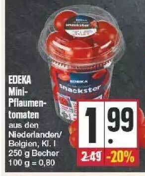 Edeka Edeka Mini Pflaumen Tomaten Angebot