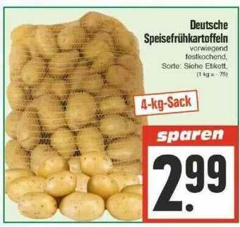 Edeka Deutsche Speisefruhkartoffeln Angebot