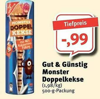 Feneberg Gut & Günstig Monster Doppelkekse Angebot