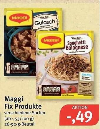 Feneberg Maggi Fix Produkte Angebot