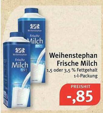 Feneberg Weihenstephan Frische Milch Angebot