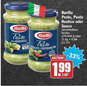 Hit Barilla Pesto Pesto Rustico Oder Sauce Angebot