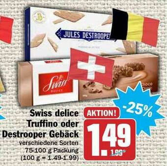 Hit Swiss Delice Truffino Oder Destrooper Gebäck Angebot