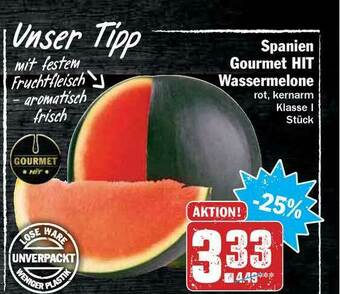 Hit Spanien Gourmet Hit Wassermelone Angebot