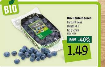 Kupsch Bio Heidelbeeren Angebot