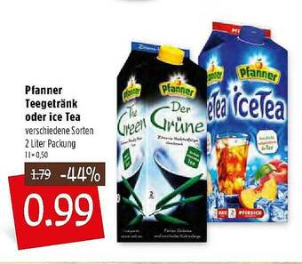 Kupsch Pfanner Teegetränk Oder Ice Tea Angebot