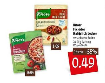 Kupsch Knorr Fix Oder Natürlich Lecker Angebot