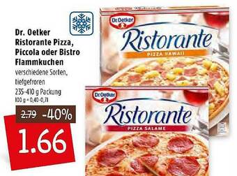 Kupsch Dr Oetker Ristorante Pizza, Piccola Oder Bistro Flammkuchen Angebot