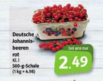 Markant Markt Deutsche Johannisbeeren Angebot