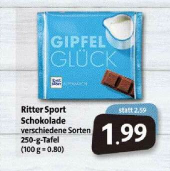 Markant Markt Ritter Sport Schokolade Angebot