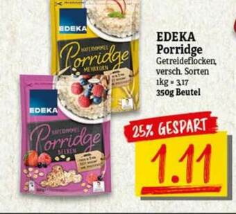 nah & gut Edeka Porridge Angebot