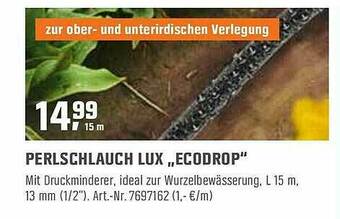 OBI Perlschlauch Lux „ecodrop” Angebot