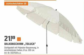 OBI Balkonschirm „toluca” Angebot