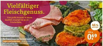 tegut Landprimus Schweinerückensteaks Angebot