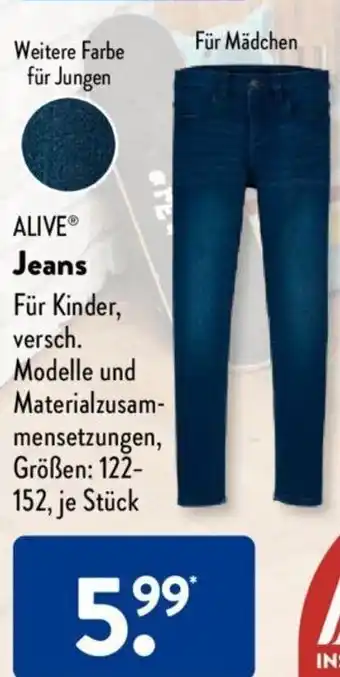 Aldi Süd Alive Jeans Angebot