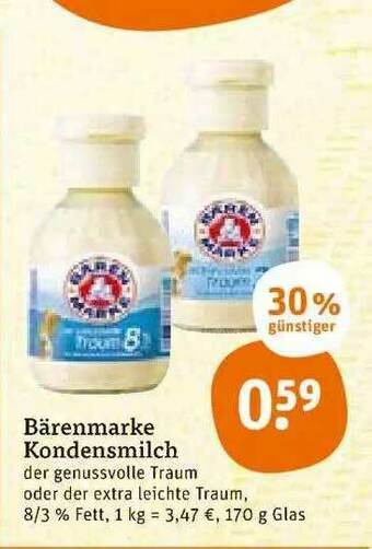 tegut Bärenmarke Kondensmilch Angebot