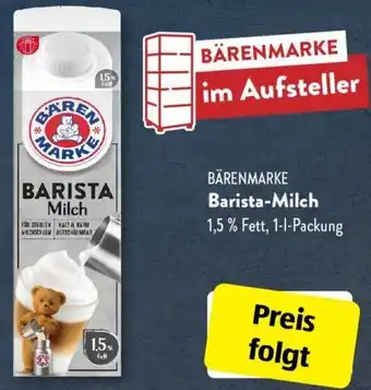 Aldi Süd Bärenmarke Barista Milch 1 L Packung Angebot