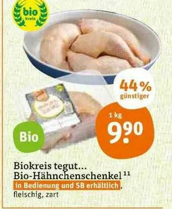 tegut Biokreis Bio-hähnchenschenkel Angebot