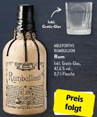 Aldi Süd Ableforths Rumbullion Rum 0,7 L Flasche Angebot