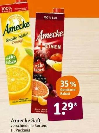 tegut Amecke Saft Angebot