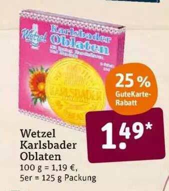 tegut Wetzel Karlsbader Oblaten Angebot