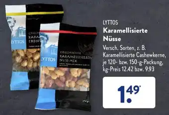 Aldi Süd Lyttos Karamellisierte Nüsse 120-150 g Packung Angebot