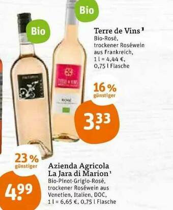 tegut Terre De Vins Azienda Agricola La Jara Di Marion Angebot