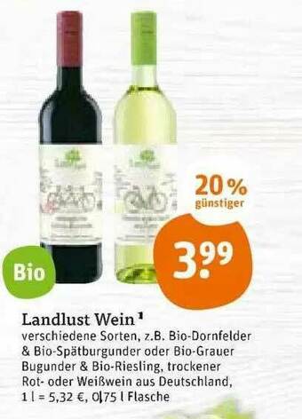 tegut Landlust Wein Angebot