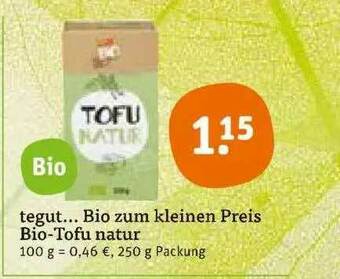 tegut Bio Zum Kleinen Preis Bio-tofu Natur Angebot