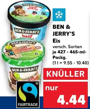 Kaufland Ben & Jerry's Eis 427-465 ml Packg. Angebot