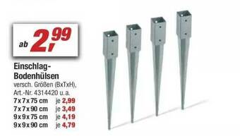 toom Baumarkt Einschlag- Bodenhülsen Angebot