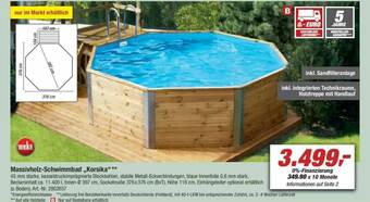 toom Baumarkt Massivholz-schwimmbad „korsika” Angebot