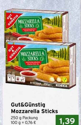 CAP Markt Gut&güstig Mozzarella Sticks Angebot