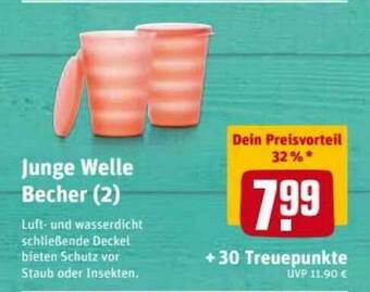 REWE Kaufpark Junge Welle Becher Angebot