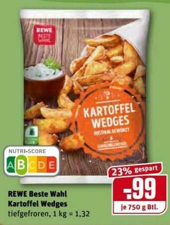 REWE Kaufpark Rewe Beste Wahl Kartoffel Wedges Angebot