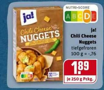 REWE Kaufpark Ja! Chili Cheese Nuggets Angebot