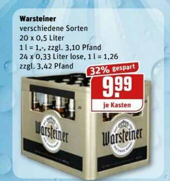 REWE Kaufpark Warsteiner Angebot