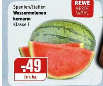 REWE Kaufpark Wassermelonen Kernarm Angebot