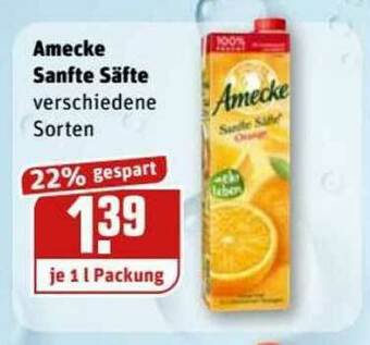 REWE Kaufpark Amecke Sanfte Säfte Angebot