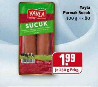 REWE Kaufpark Yayla Parmak Sucuk Angebot