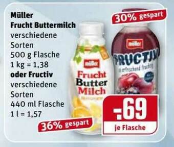 REWE Kaufpark Müller Frucht Buttermilch Angebot