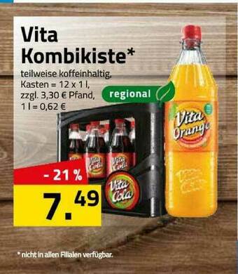 Logo Getränkemarkt Vita Kombikiste Angebot