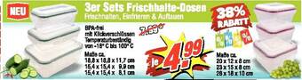 Wiglo Wunderland 3er Sets Frischhalte-Dosen Frischhalten, Einfrieren & Auftauen Angebot